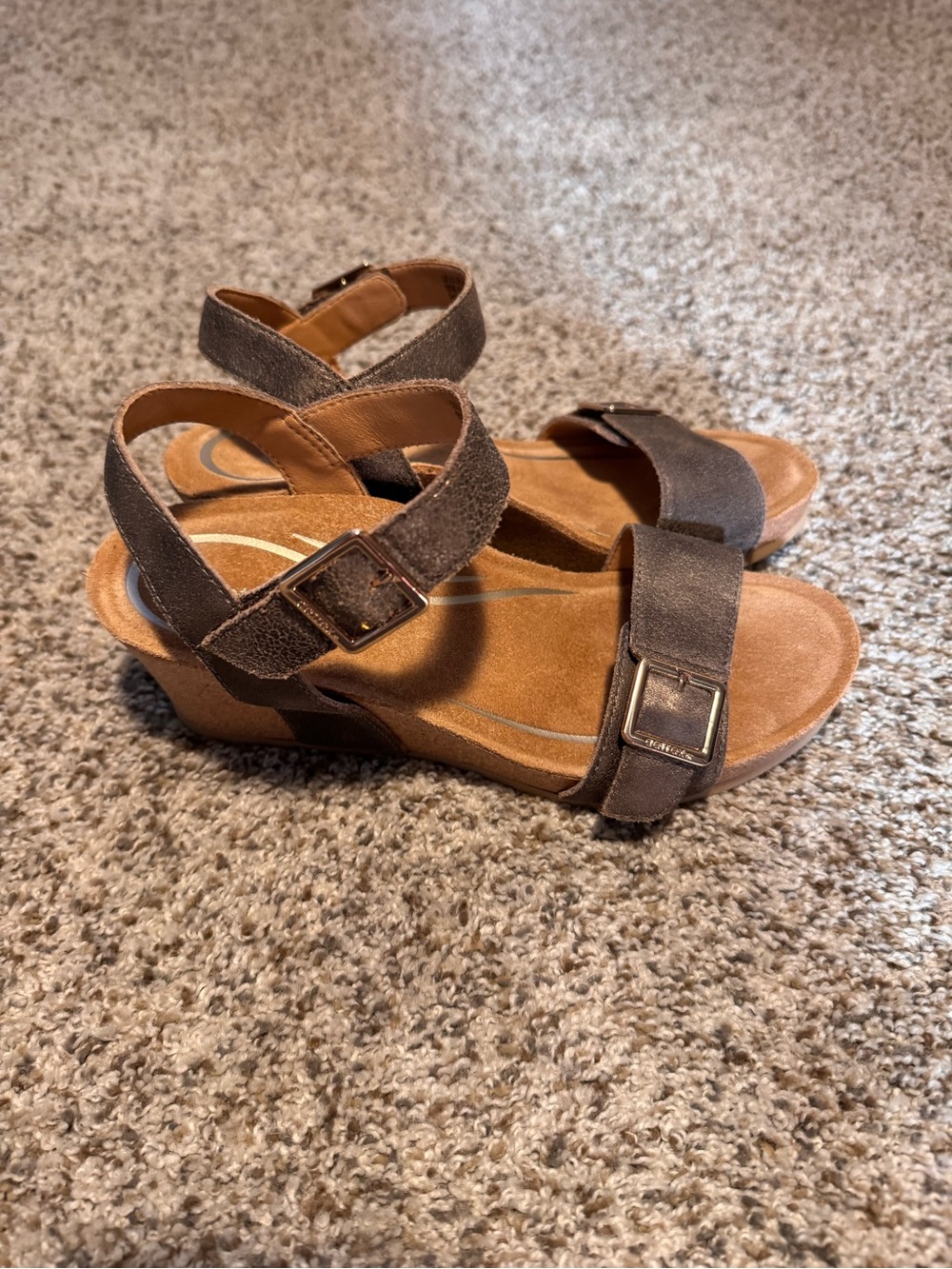 Aetrex Lexa Quarter Strap Wedge - 7.5-8